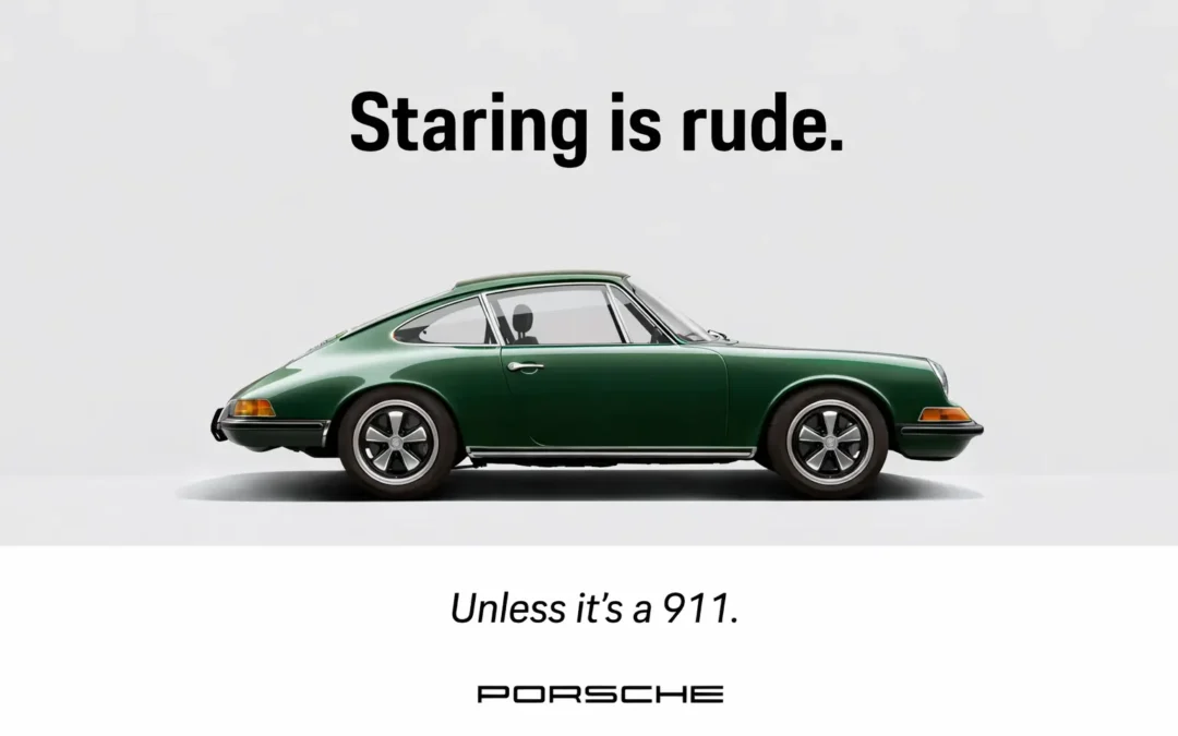 Porsche 911: Cum să cucerești lumea cu doar 7 cuvinte și o doză uriașă de atitudine